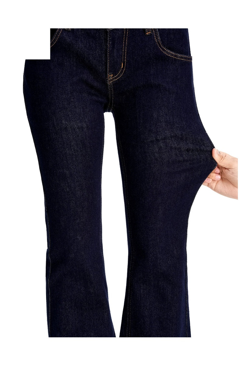 Raw Bootcut Stretch Jeans