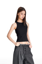 Ribbed Racerback Tank Top