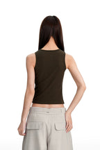 Ribbed Racerback Tank Top