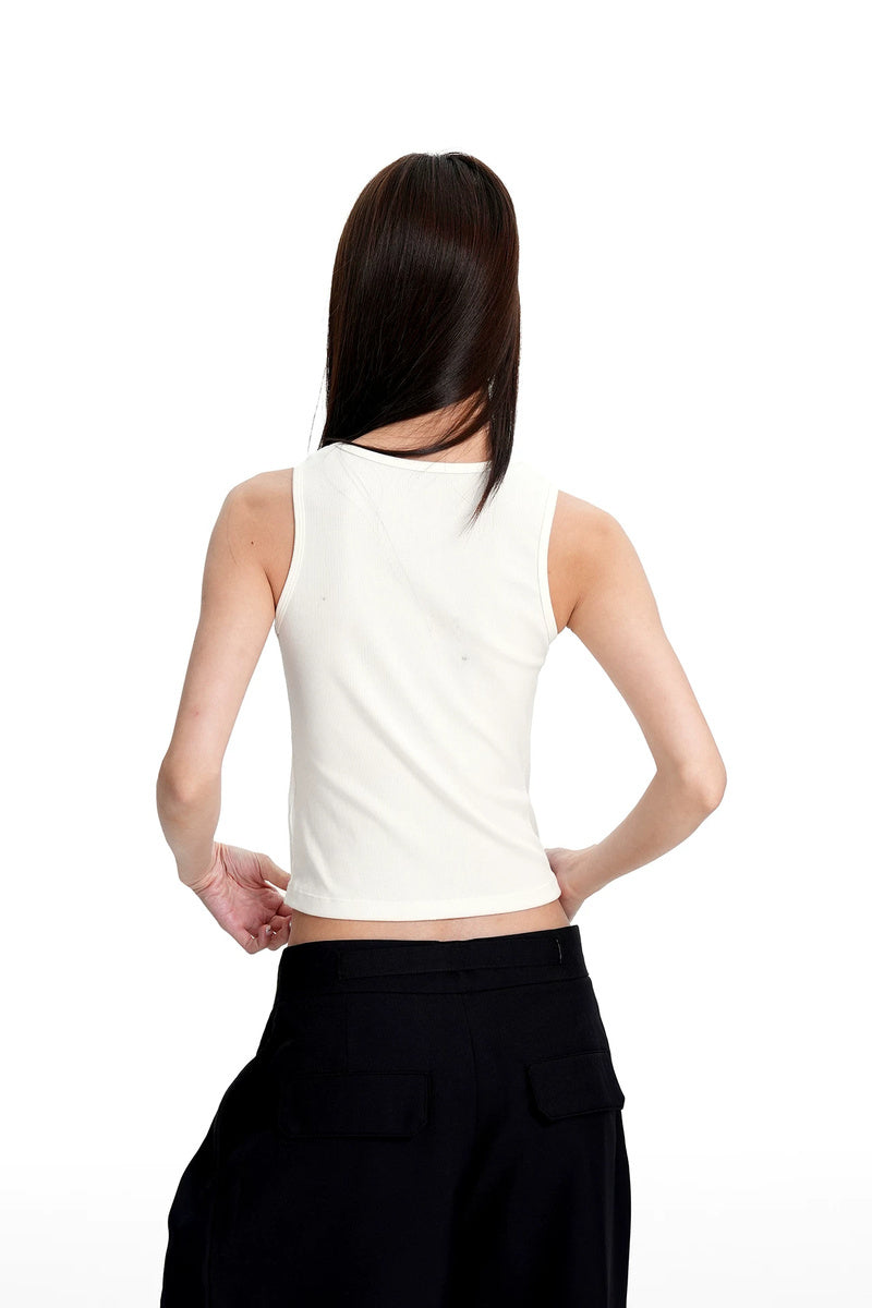 Ribbed Racerback Tank Top