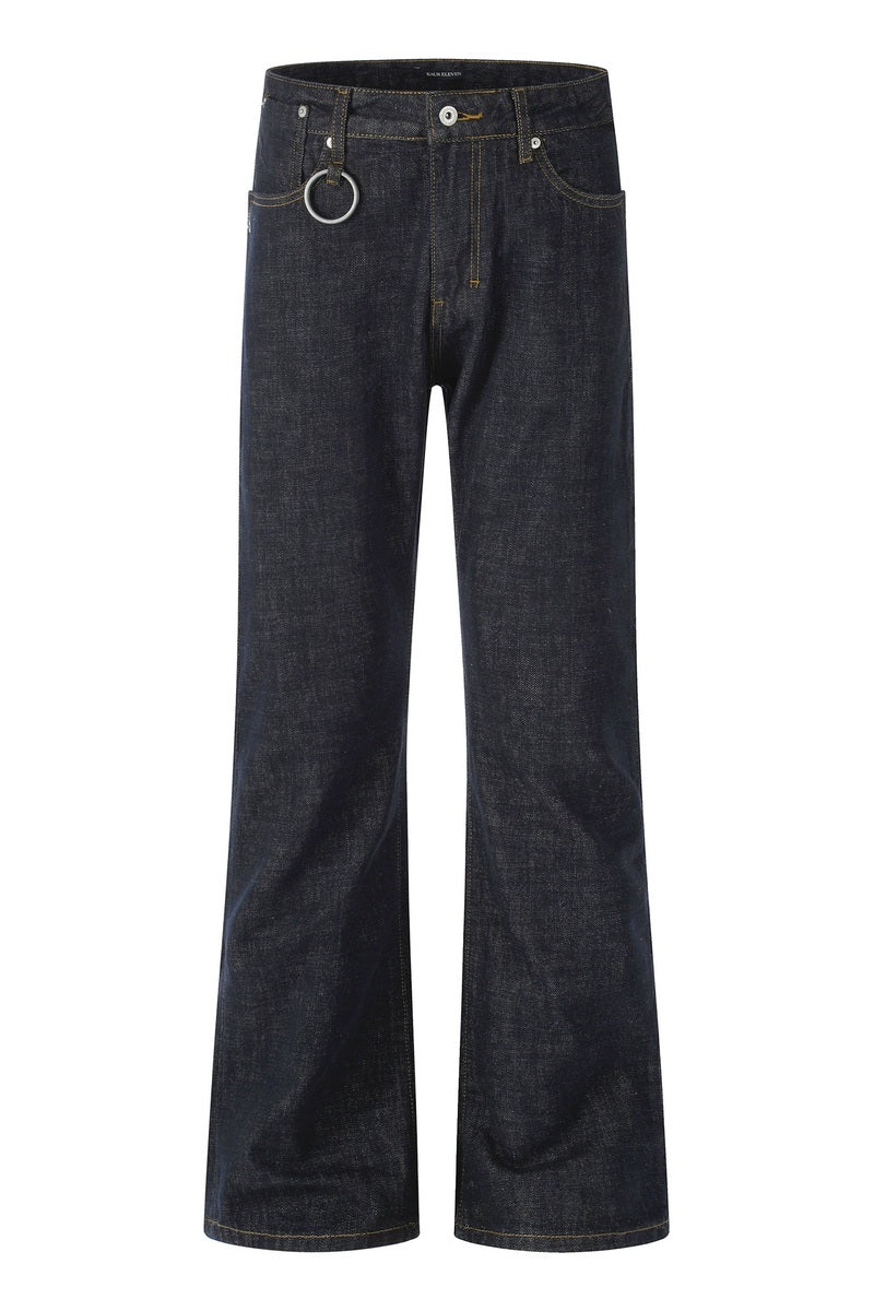 Ring Detail Bootcut Jeans