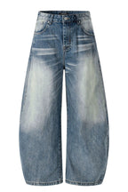 Ripple Wash Barrel Jeans – Ripple Blue – front product view