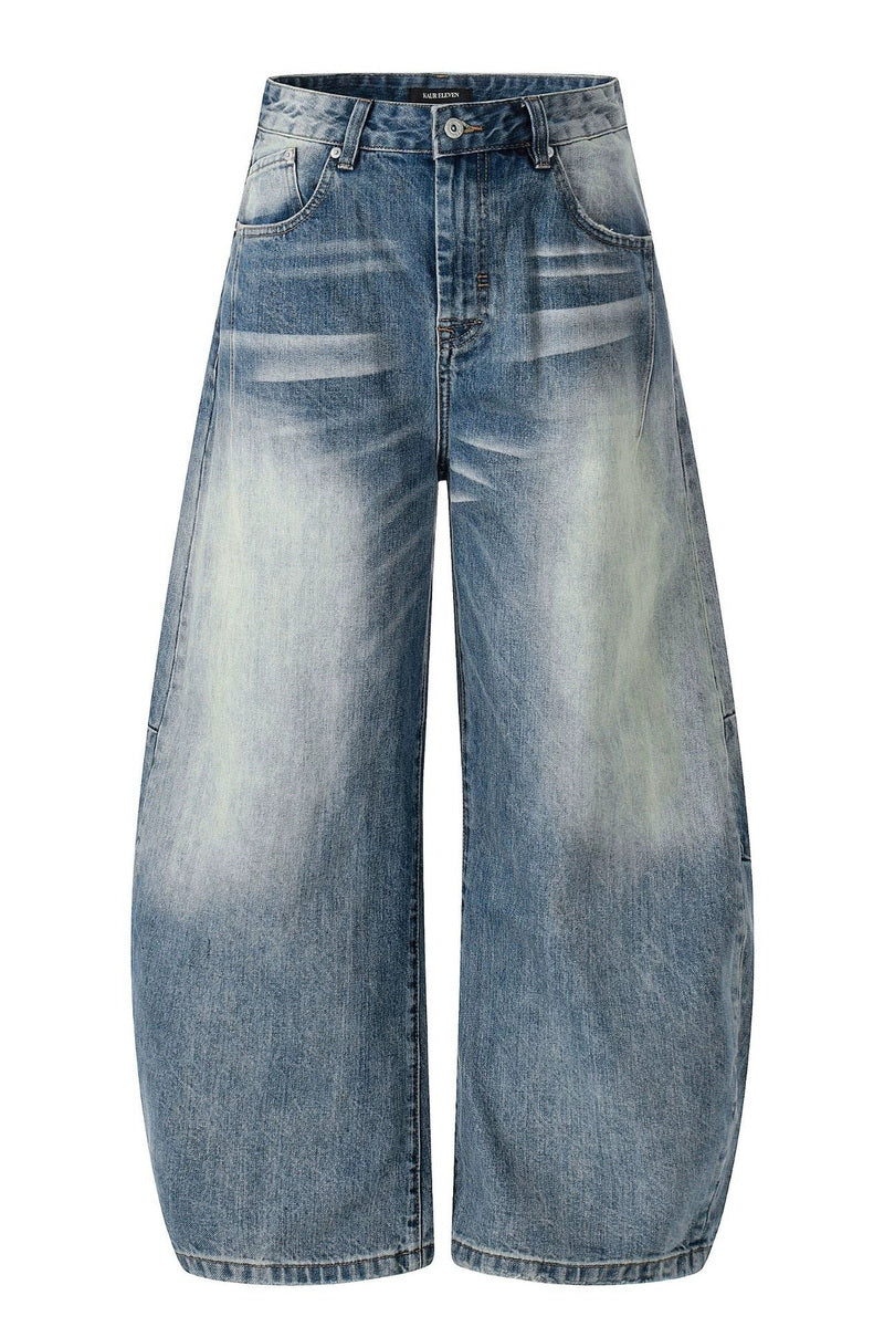 Ripple Wash Barrel Jeans – Ripple Blue – front product view