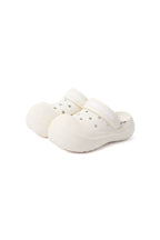 Round Toe Platform Clogs - front three-quarter view