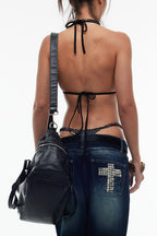 Rock Rivet Flared Jeans