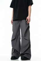 Sculptural Pleated Drape Trousers – view 1