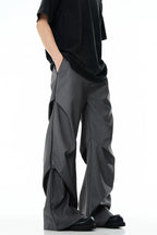 Sculptural Pleated Drape Trousers – view 2