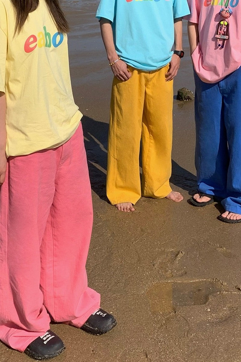 Colorful Wide Jeans