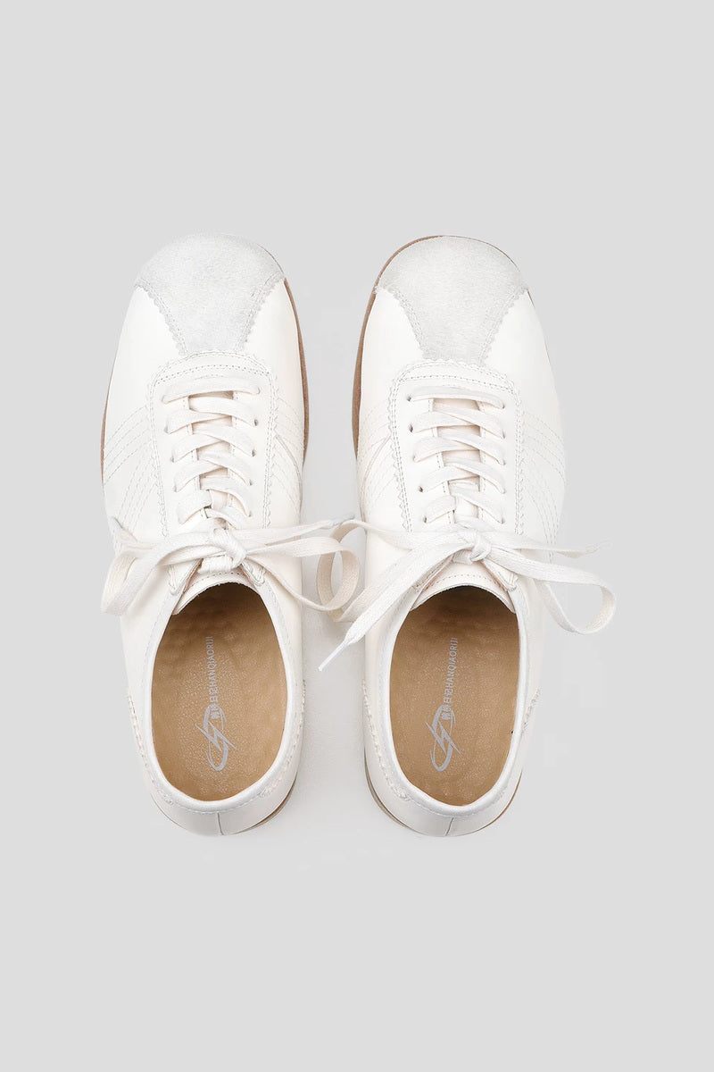 Sheepskin Lace Up Trainers - White - view 5