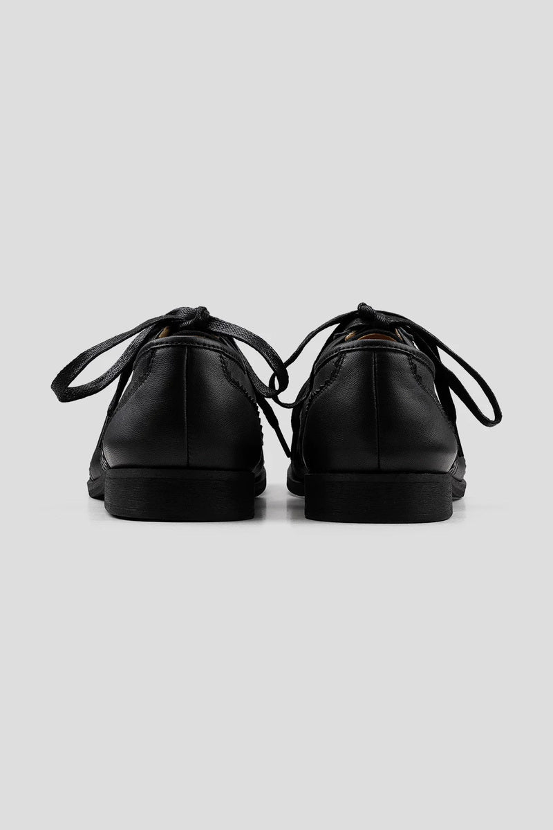 Soft Sheepskin Panel Trainers - Black - view 3