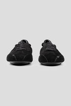 Soft Suede Panel Trainers - Black - view 2