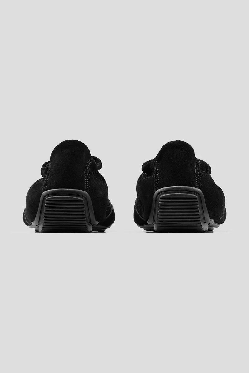 Soft Suede Panel Trainers - Black - view 3