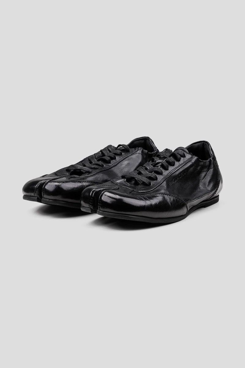 Split Toe Horsehide Sneakers - Black - view 2