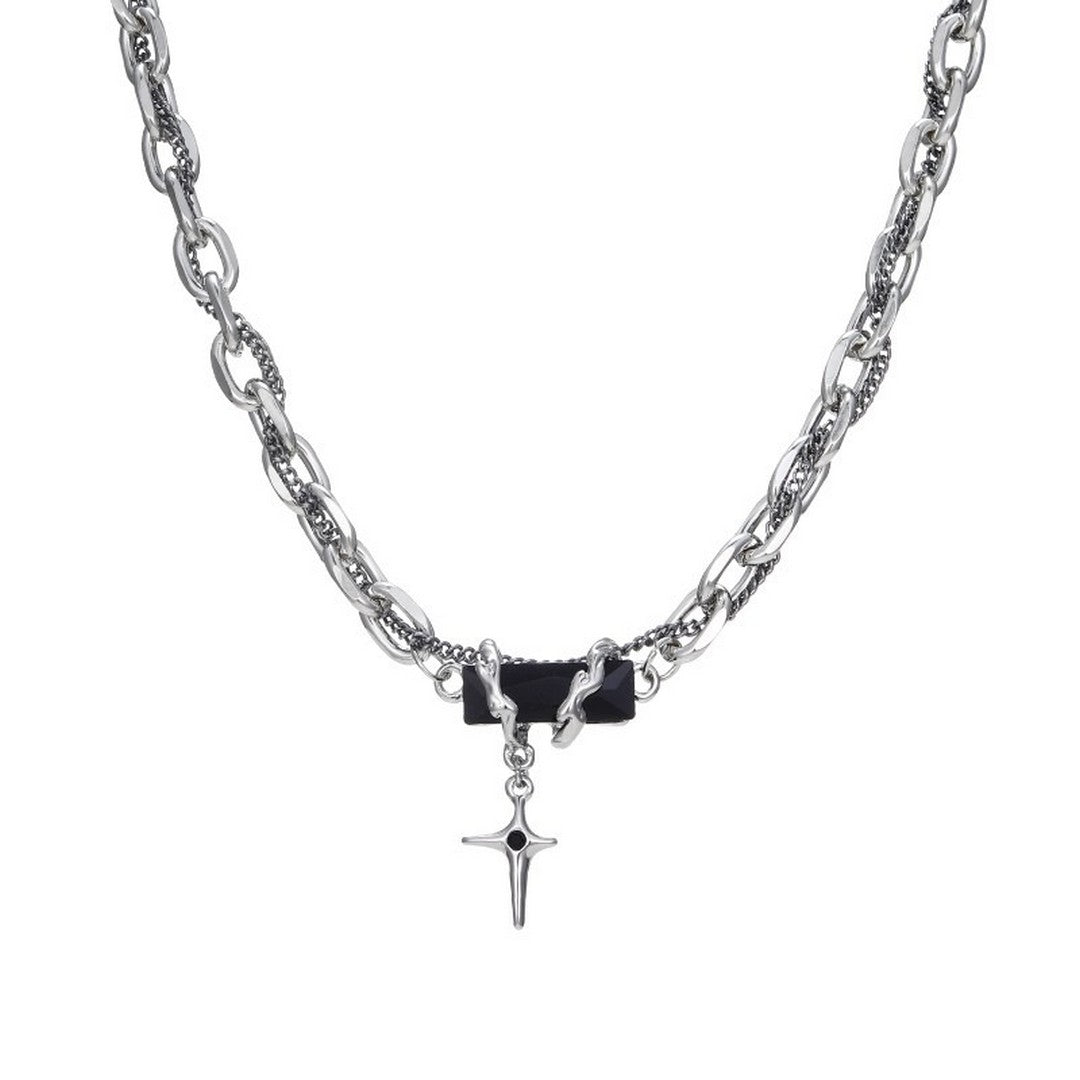 Titanium Y2K Star Necklace