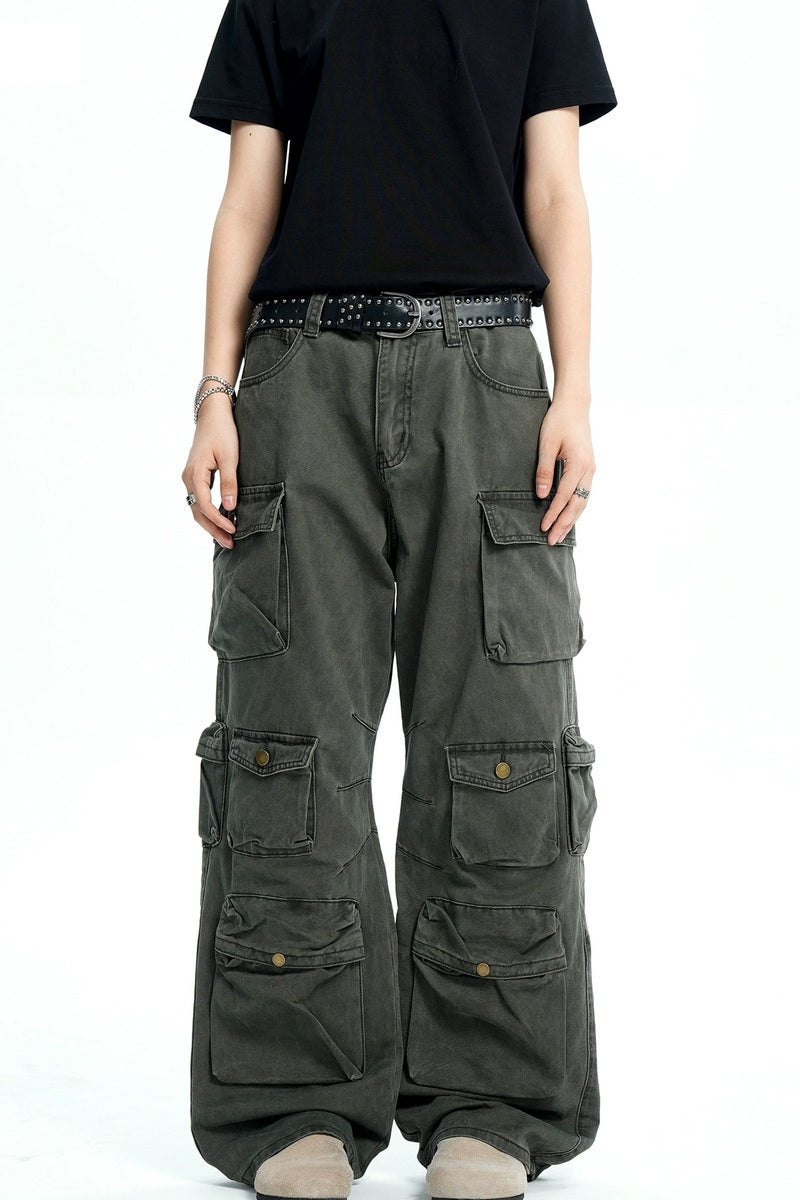 Stacked Multi Pocket Cargo Pants – view 2