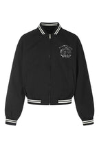 Striped Trim Varsity Jacket