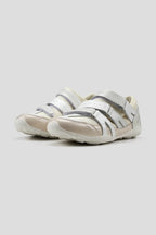 Triple Strap Leather Sneakers - White - view 2
