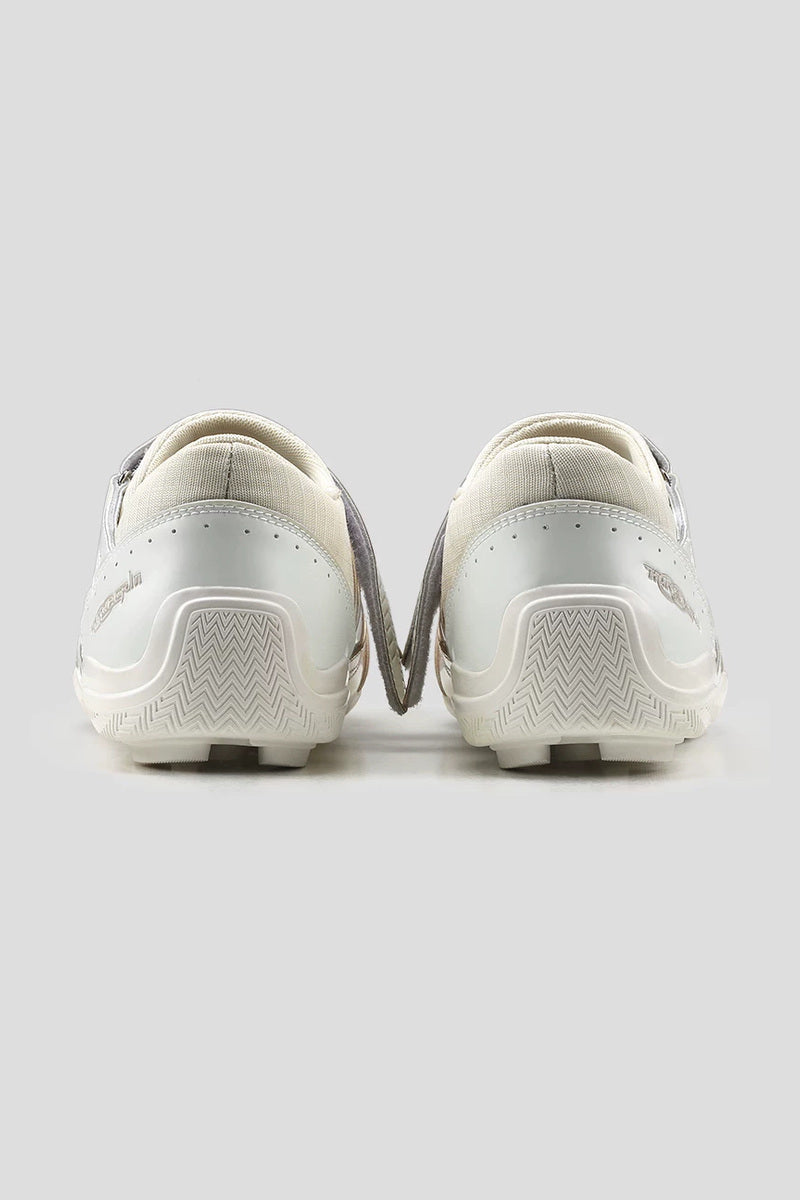 Triple Strap Leather Sneakers - White - view 3