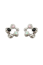 Gemstone Flower Earrings