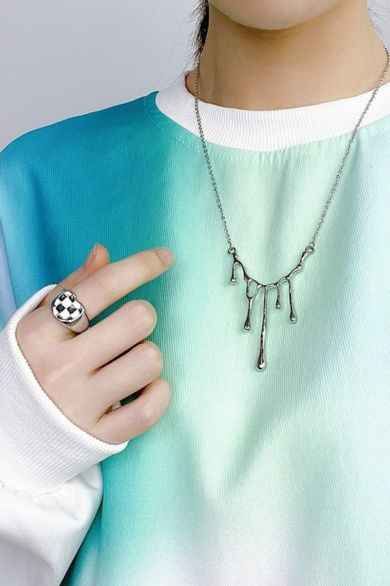 Melting Titanium Necklace