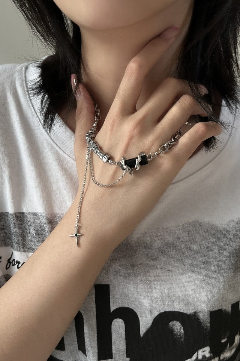 Titanium Y2K Star Necklace