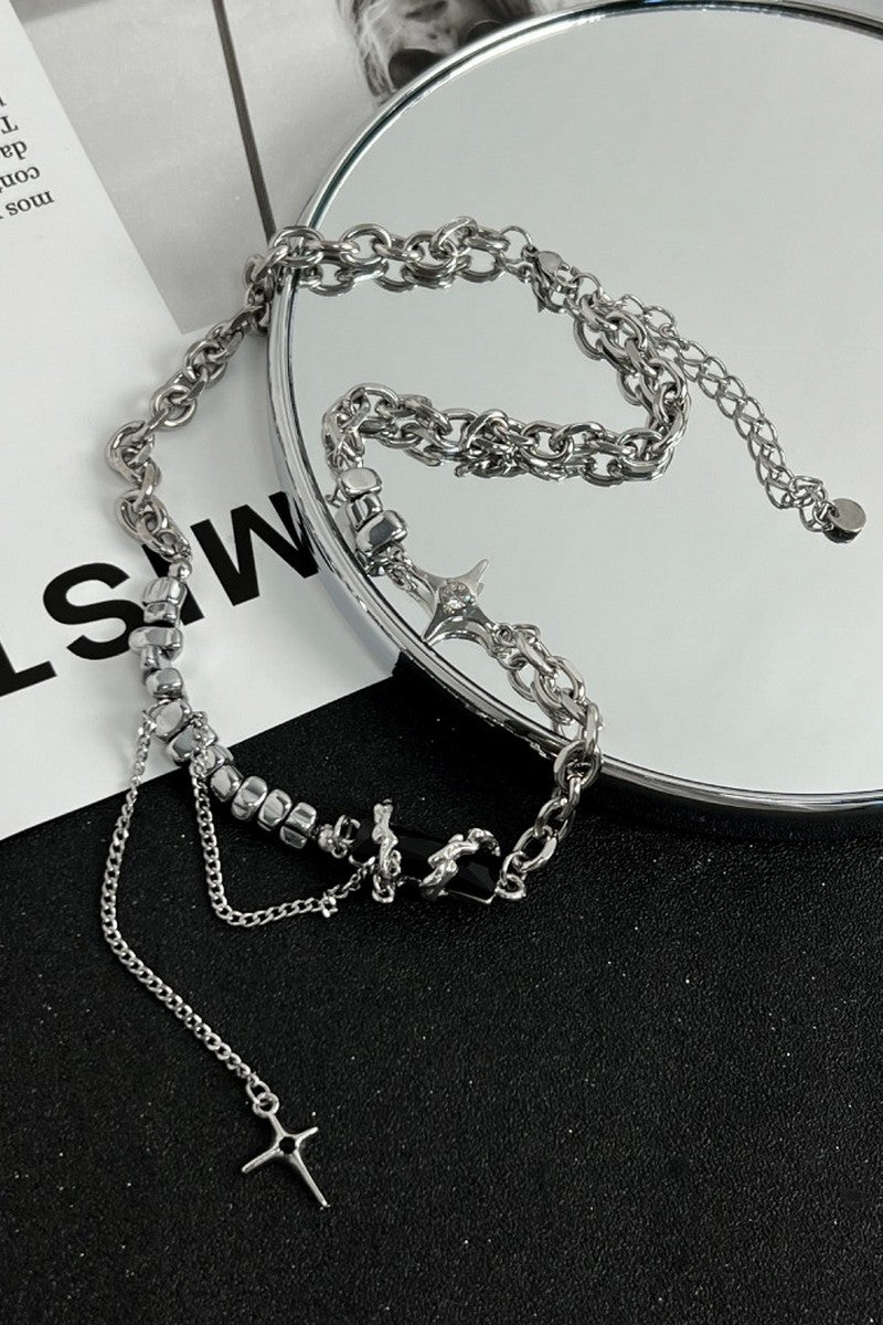 Titanium Y2K Star Necklace