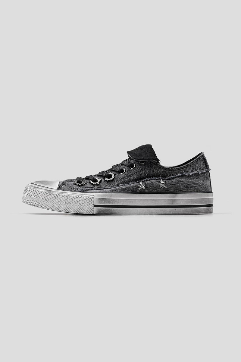 Washed Canvas Low Sole Sneakers - Washed Gray - view 2