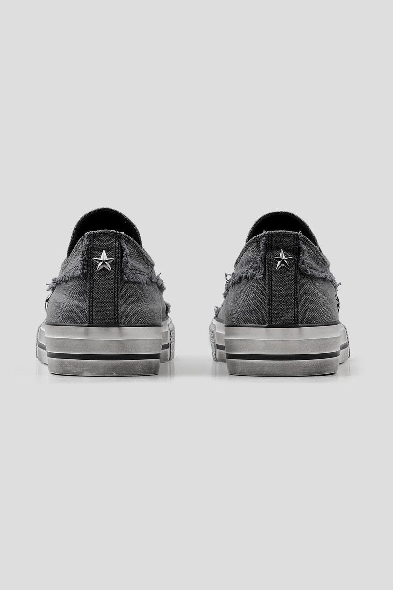 Washed Canvas Low Sole Sneakers - Washed Gray - view 3