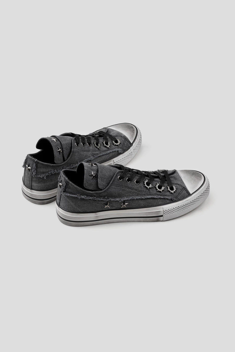 Washed Canvas Low Sole Sneakers - Washed Gray - view 4