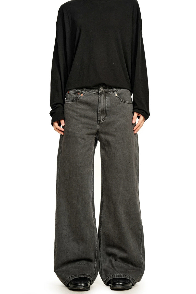 Washed Micro Flare Jeans – view 2
