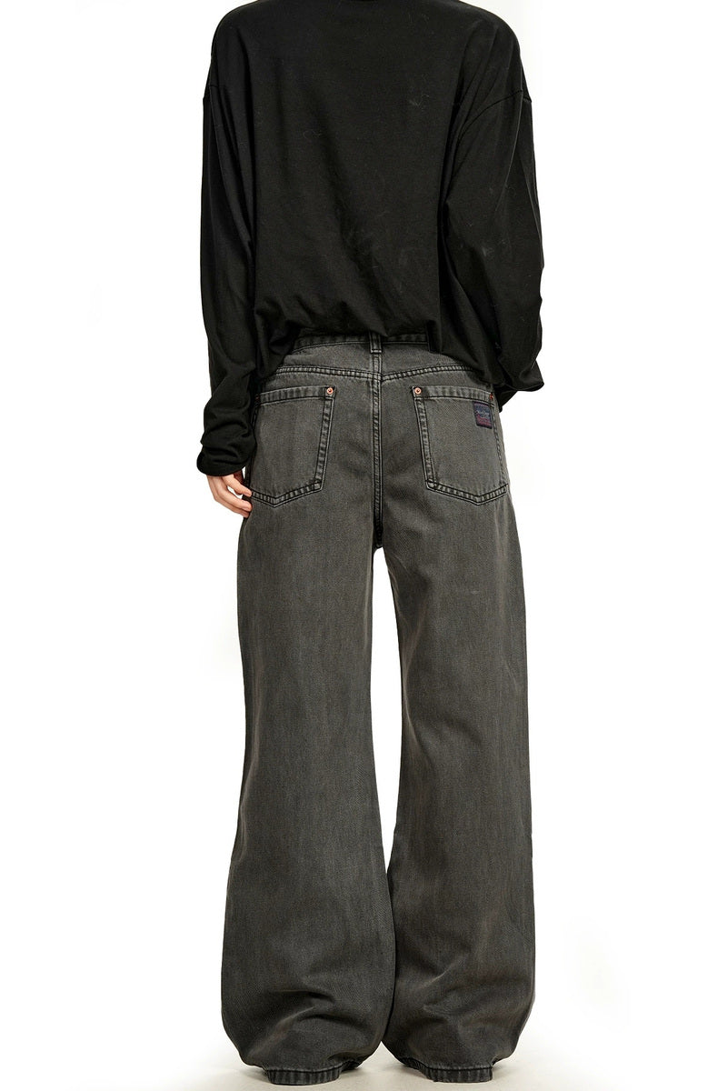 Washed Micro Flare Jeans – view 3