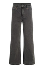 Washed Micro Flare Jeans – Washed Charcoal – front product view