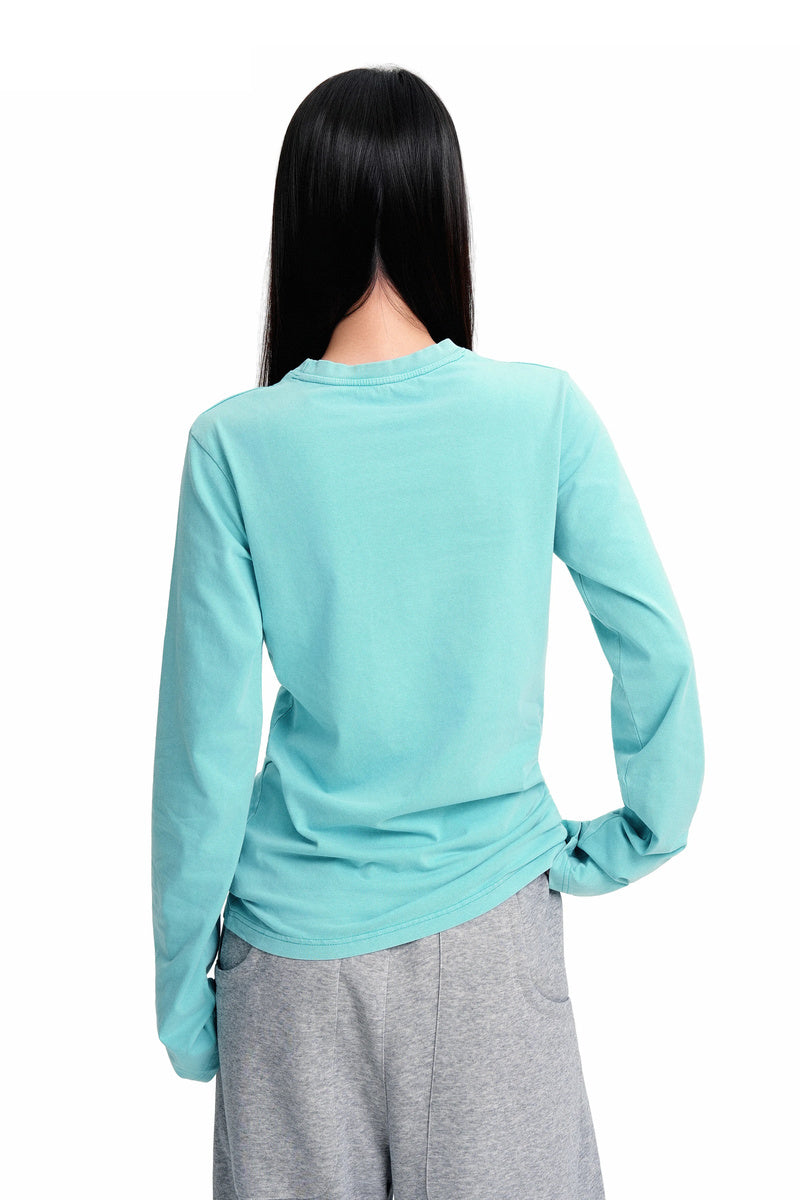 Washed Pocket Long Sleeve Tee
