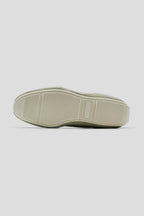 Washed Suede Lace Up Sneakers - Light Green - view 4