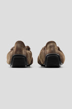 Washed Suede Low Sole Trainers - Brown - view 3