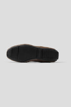 Washed Suede Low Sole Trainers - Brown - view 4