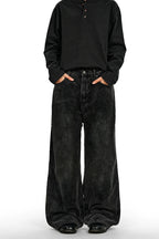 Washed Wide Corduroy Pants – view 1