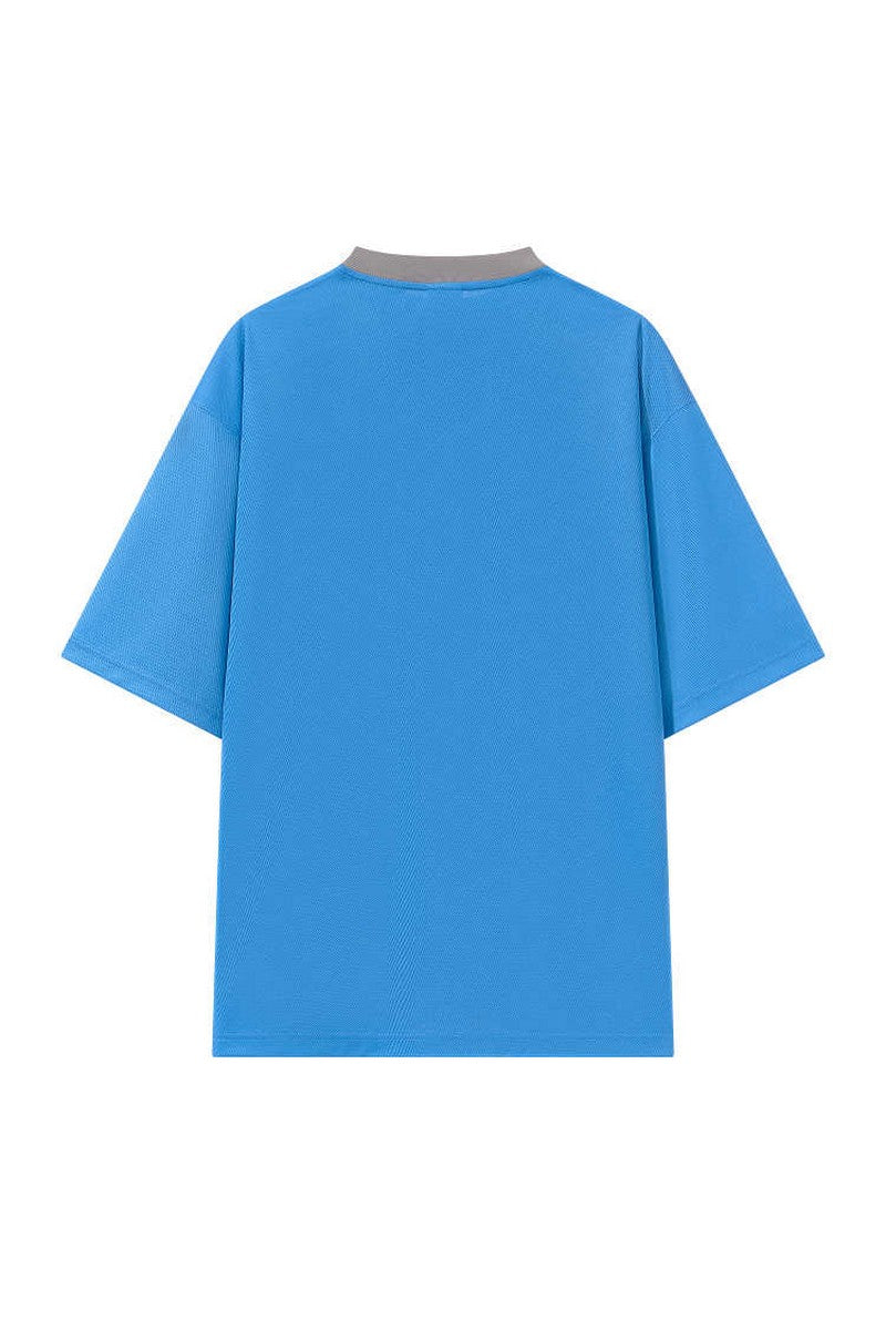 Contrast Double Collar Jersey Tee