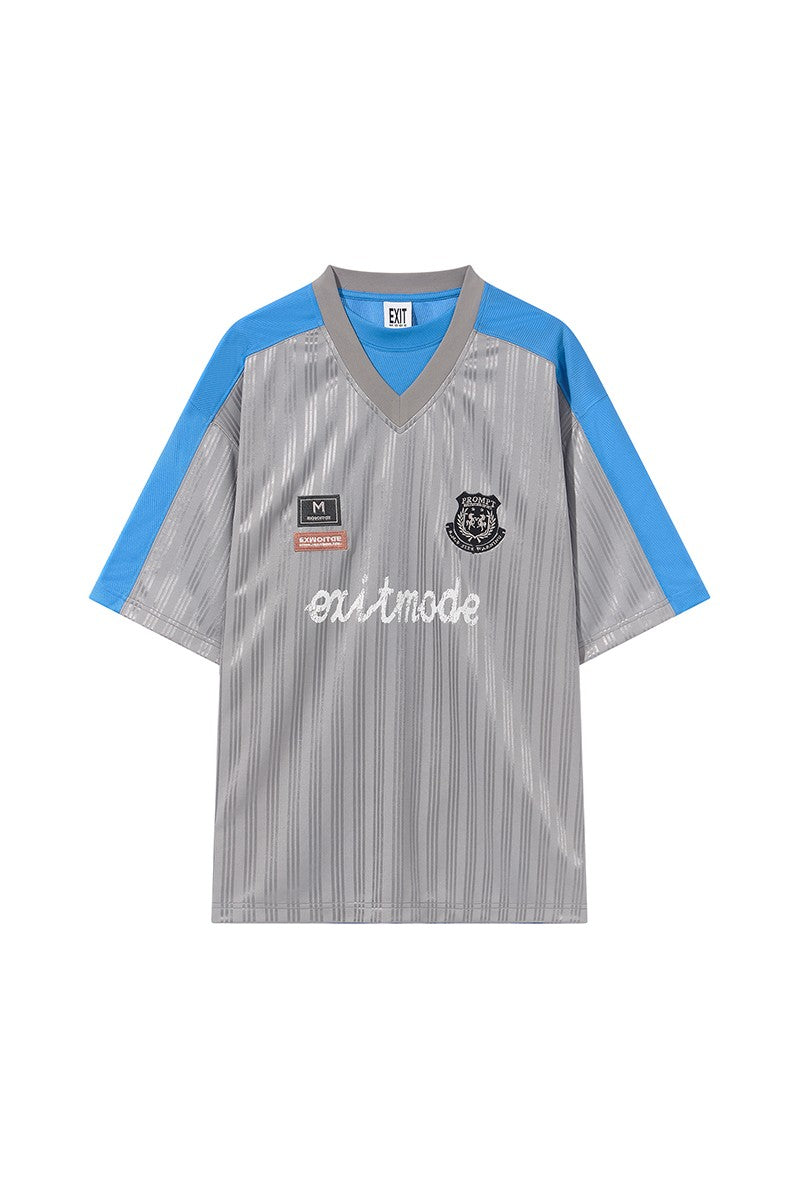 Contrast Double Collar Jersey Tee