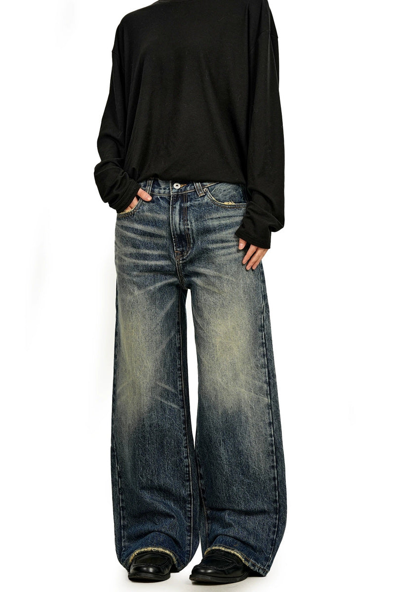 Whisker Fade Wide Jeans – view 2