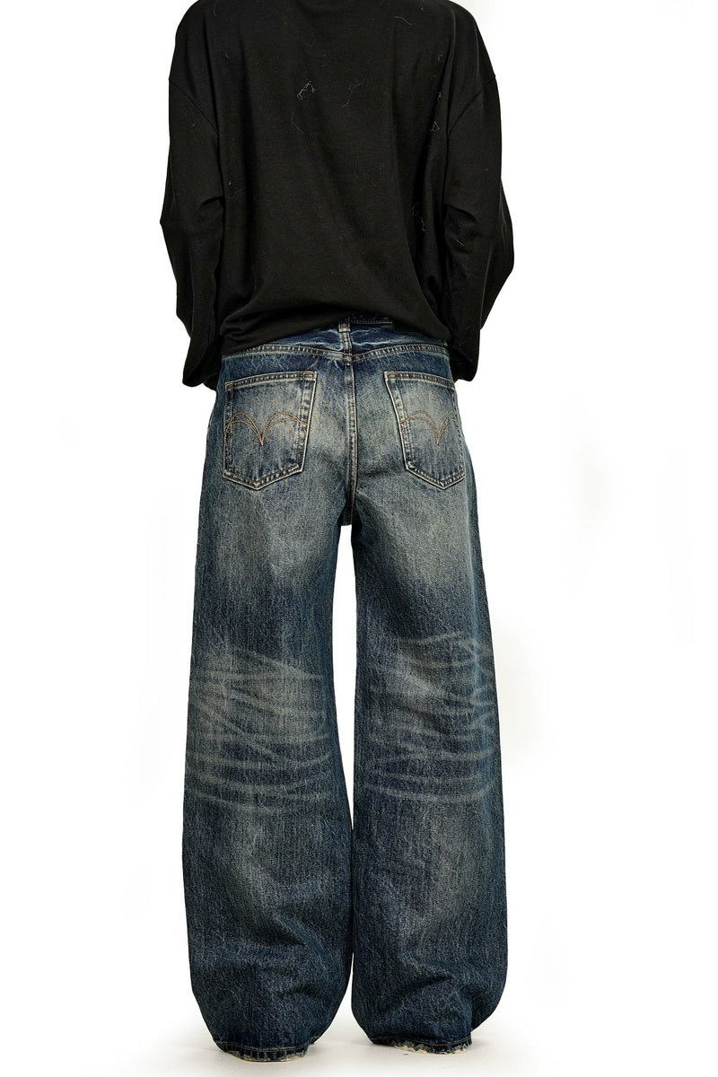 Whisker Fade Wide Jeans – view 3