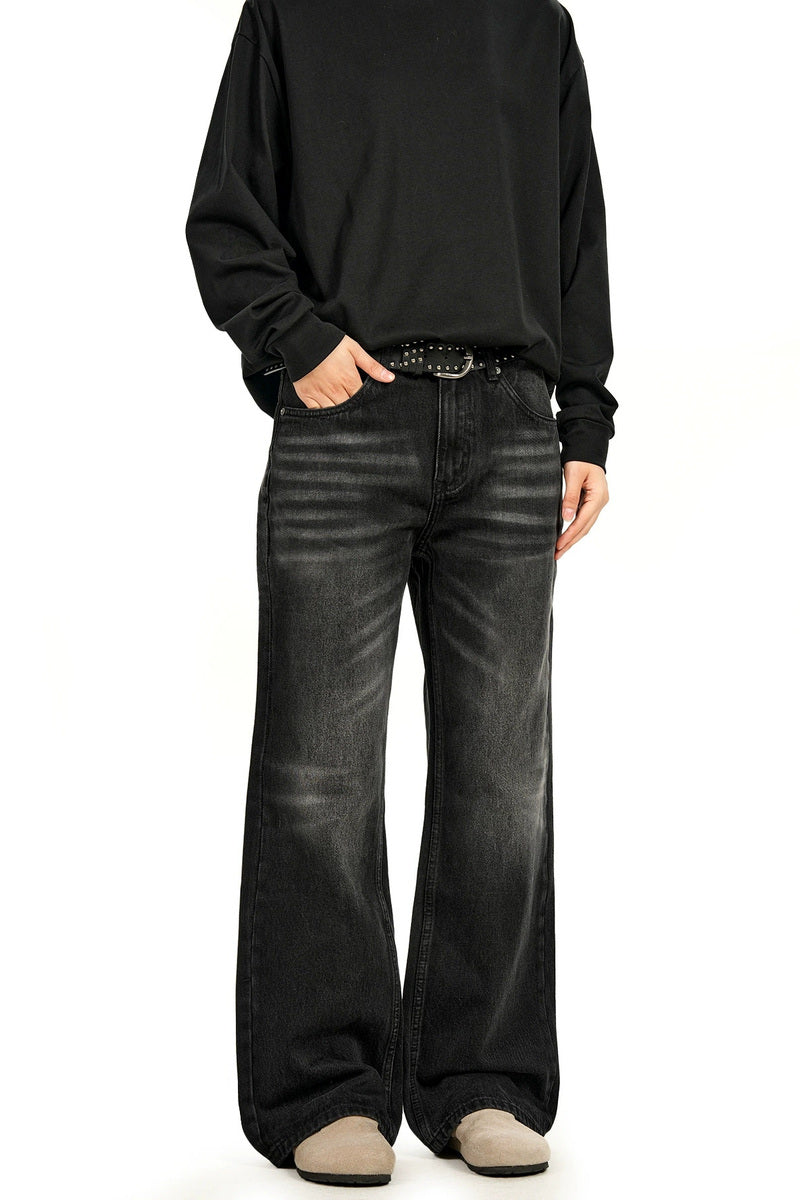 Whisker Wash Flared Jeans – view 2
