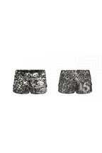 Leopard Cargo Hem Shorts