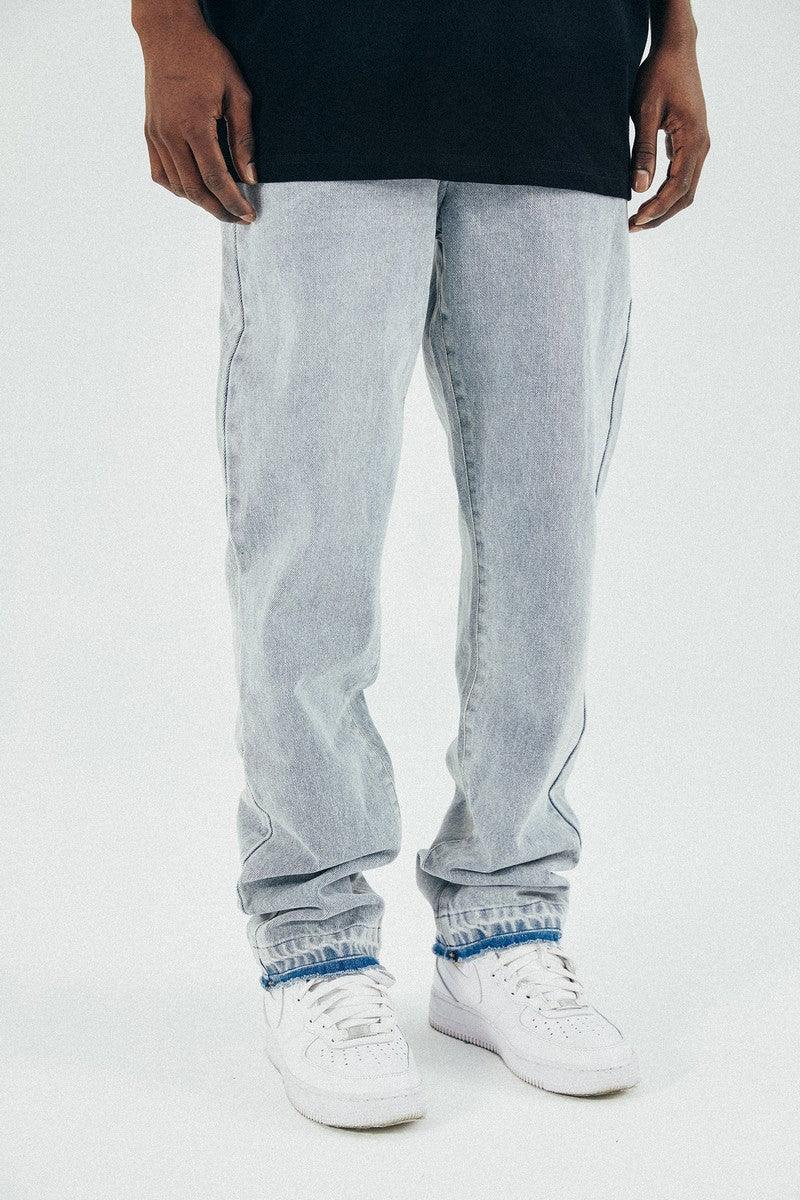 Antidote Washed Embroidered Logo Jeans - UK Only
