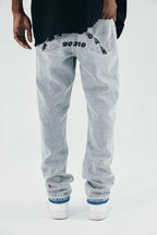 Antidote Washed Embroidered Logo Jeans - UK Only