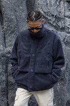 STEEPC Embroidered Logo Sherpa Jacket