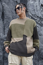STEEPC Stitched Loose Knit Sweater