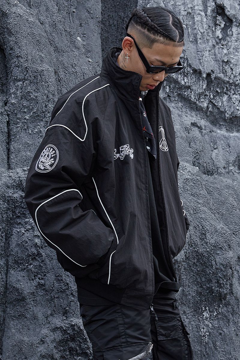 STEEPC Embroidered Logo Racing Jacket
