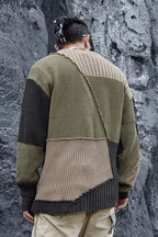 STEEPC Stitched Loose Knit Sweater