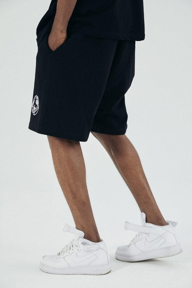 Antidote Embroidered Earth Logo Shorts